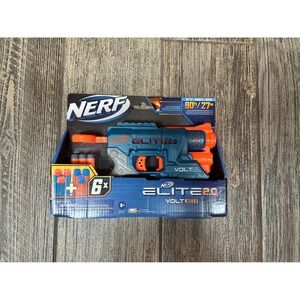 Nerf Elite 2.0 Volt SD-1 Blaster 6 Darts Ages 8+ Toy Gun‎ Blue Orange New